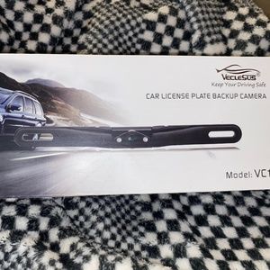 Car license plate backup camera
